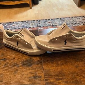 Polo by Ralph Lauren Beige Canvas Sneakers